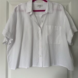 Madewell Cropped Utility Button-Up Shirt